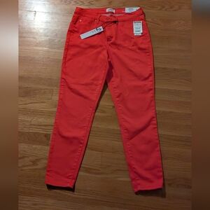 Soho Women's Bright Red Skinny Jeans